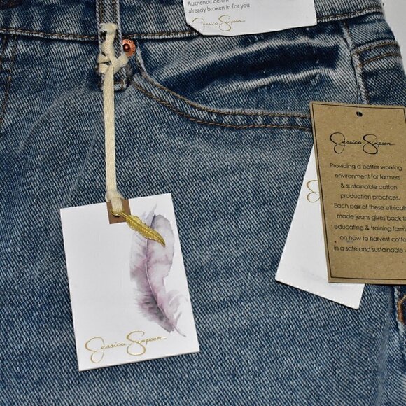 Jessica Simpson Spotlight High Rise Slim Straight Denim Jeans Size 29 - Picture 7 of 13
